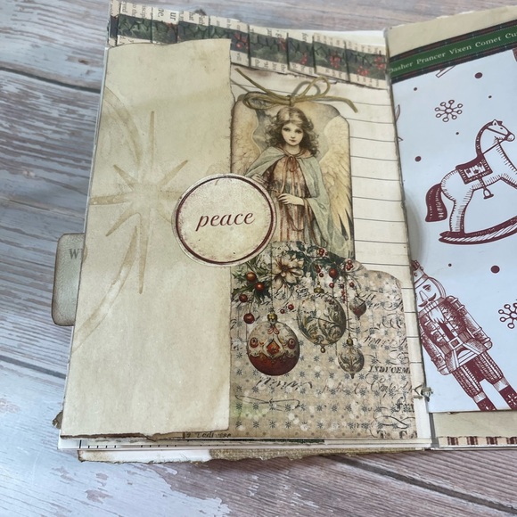 Handmade Christmas junk journal - Picture 4 of 7